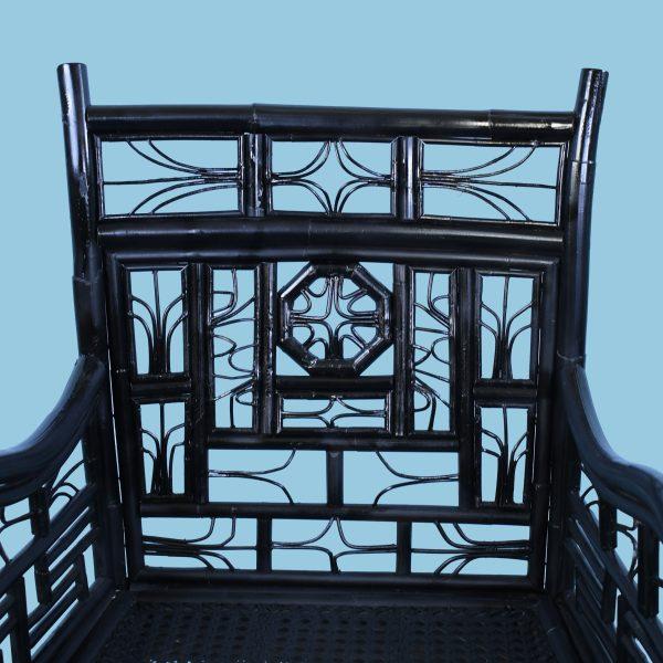 Pair of Brighton Style Black Chairs For Sale - Image 4 of 6