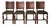 Arts and Crafts Art Deco Oak Dining Chairs with Green Vinyl Seats, Set of 4 For Sale