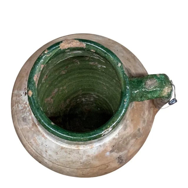 1940s Vintage Turkish Terracotta Oil Jar For Sale - Image 5 of 6