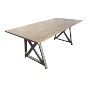 Industrial Trestle Base Work Table Desk