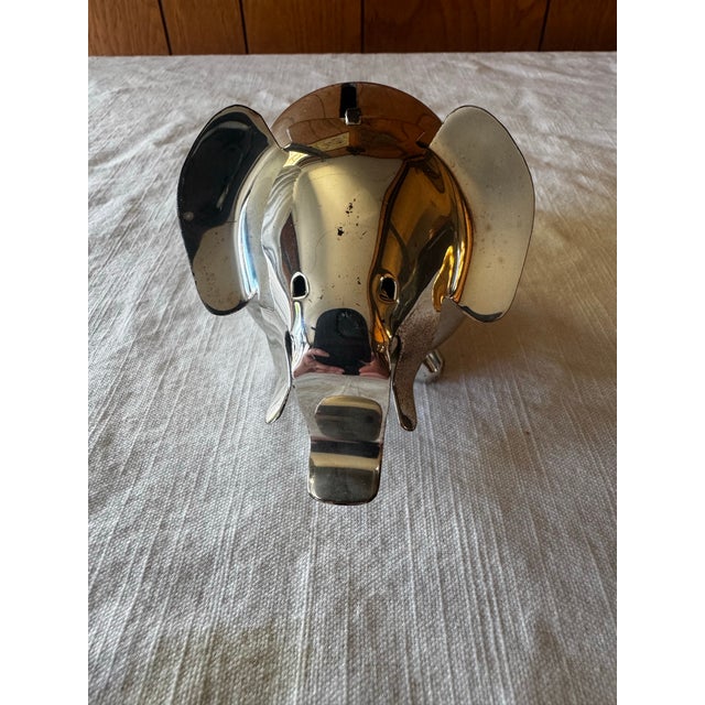Silver Mid 20th Century Napier Silver Elephant Coin Bank For Sale - Image 8 of 11
