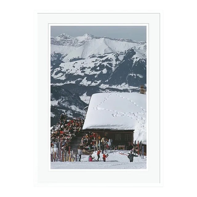 Dining at the Eagle Club 1969 by Slim Aarons White Framed C-Print For Sale