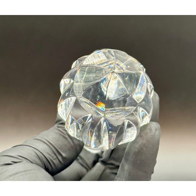 Vintage Lausitzer German Cranberry Cut Crystal Decanter For Sale In New York - Image 6 of 16