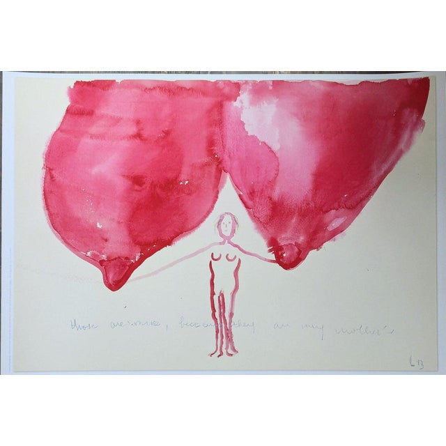 Red Louise Bourgeois, Those Are Mine Because They Are My Mother's, 2008, Lithograph on Paper For Sale - Image 8 of 8