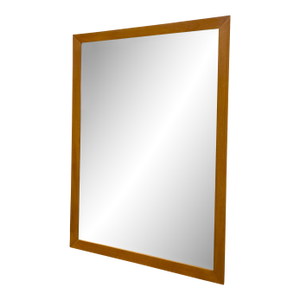 Vintage Mid-Century Modern Framed Wall Mirror -Rectangular Hanging Mirror