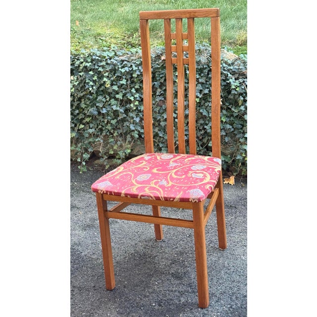 Set of 10 Ims SRL Italian Mid-Century Modern Teak Wood Dining Chairs For Sale - Image 4 of 10