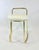 Postmodern Vintage Italian Gilded Stool, 1980s For Sale - Image 3 of 8