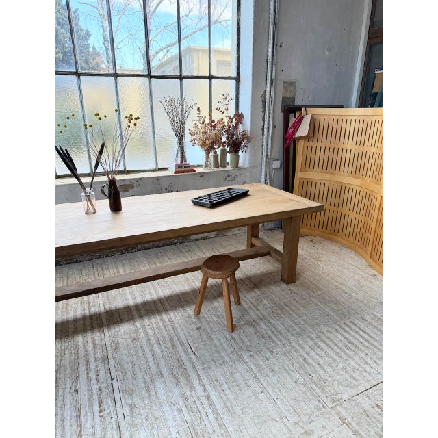 Oak Farmhouse Table, 1950s For Sale - Image 13 of 18