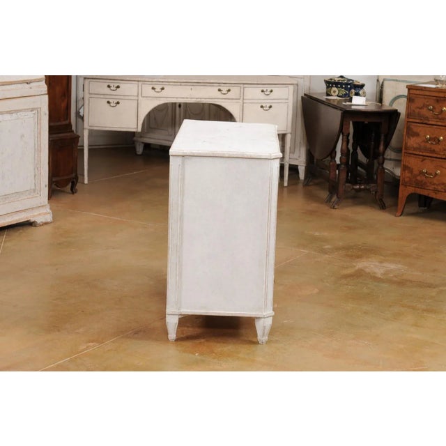 Swedish Gustavian Style 19th Century Three-Drawer Chest with Marbleized Top For Sale - Image 10 of 12