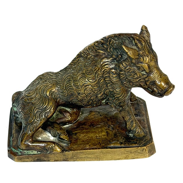 Grand Tour Italian Grand Tour Bronze “Porcellino” Boar After Pietro Tacca, Florence, 19th C For Sale - Image 3 of 10