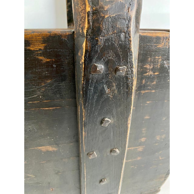 Antique Black Chinese Water Bucket For Sale In Los Angeles - Image 6 of 9