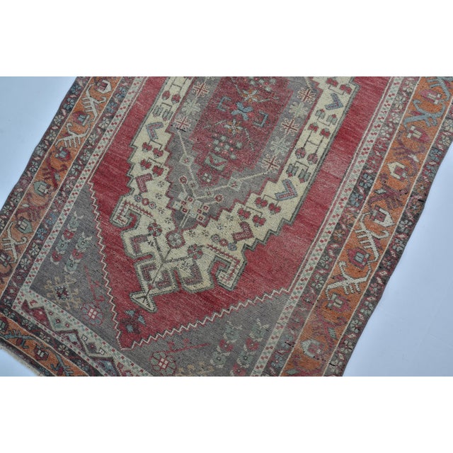 Textile 1960s Oushak Handmade Anatolian Carpet For Sale - Image 7 of 7