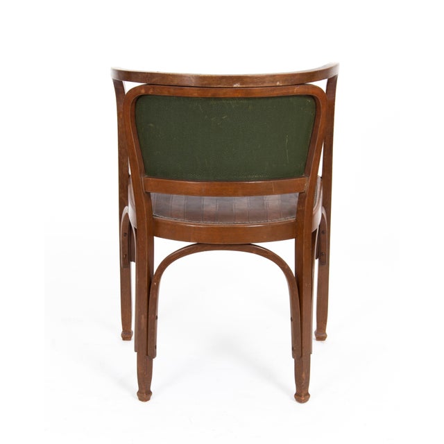 Vienna Secession Seating Set attributed to Gustav Siegel for J & J Kohn, 1905, Set of 5 For Sale - Image 12 of 18