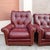 Burgundy Elevate Your Home With This Stunning, Vintage Hancock & Moore Living Room Collection, Featuring a Luxurious Sofa, Armchair, and Matching Ottoman For Sale - Image 8 of 12
