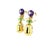 Contemporary Bvlgari, Mediterranean Eden Diamond, Amethyst and Peridot Earrings, 18k, A Pair For Sale - Image 3 of 7