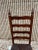 Wood Set of 4 Antique Shaker Style Rush Seat Ladder Back Dining Chairs For Sale - Image 7 of 11