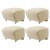 Beige Beige Natural Oak Sahco Zero the Tired Man Footstools by Lassen, Set of 4 For Sale - Image 8 of 8