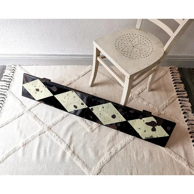 Black Vintage Signal Sign, 1970 For Sale - Image 8 of 9