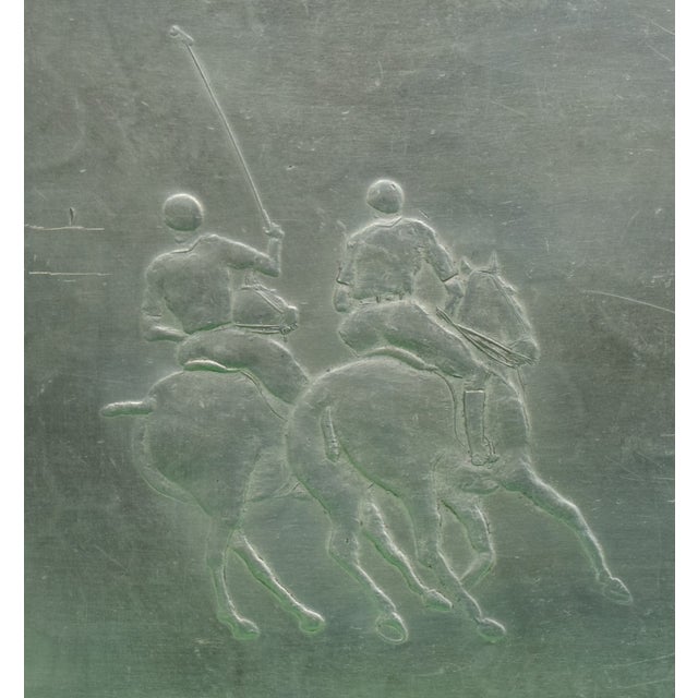 Late 20th Century Polo Match Player Aluminum Tray by Wendell August For Sale - Image 5 of 6