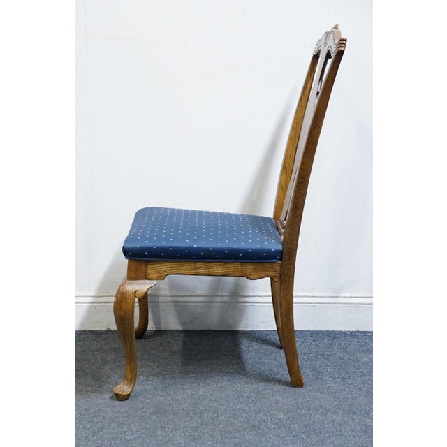 Wood Drexel Heritage Solid Walnut Early American Traditional Dining Side Chair 186-811 For Sale - Image 7 of 11