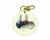 Contemporary Louis Vuitton White Vernis Nail Polish Key Holder Bag Charm For Sale - Image 3 of 10