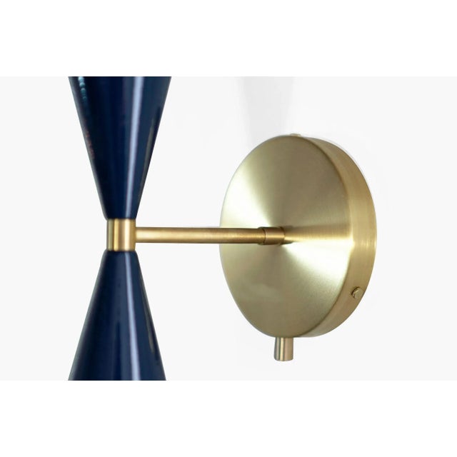 Blue Tuxedo Wall Sconces For Sale - Image 8 of 12