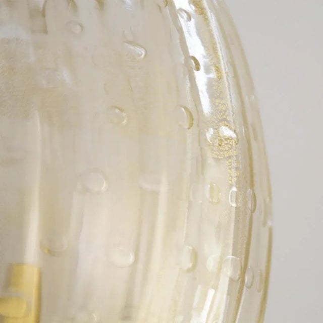 Murano Glass Wall Lamps in Crystal Color and Gold Decorations, Blown Glass and Artistic Decorations, 1990s, Set of 2 For Sale - Image 9 of 12