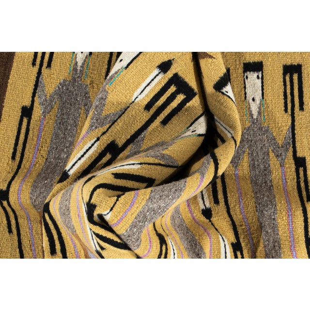 Vintage Yei Navajo Style Rug 3' X 4'2 For Sale In New York - Image 6 of 11