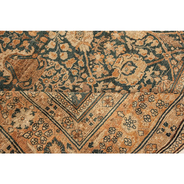Fine Antique Persian Tabriz Handmade Wool Rug For Sale In New York - Image 6 of 6
