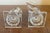 Glass Antique 19th Century American Flint Glass Swan Form Open Salt Cellars With Lemon Squeeze Bases - A Pair For Sale - Image 7 of 14