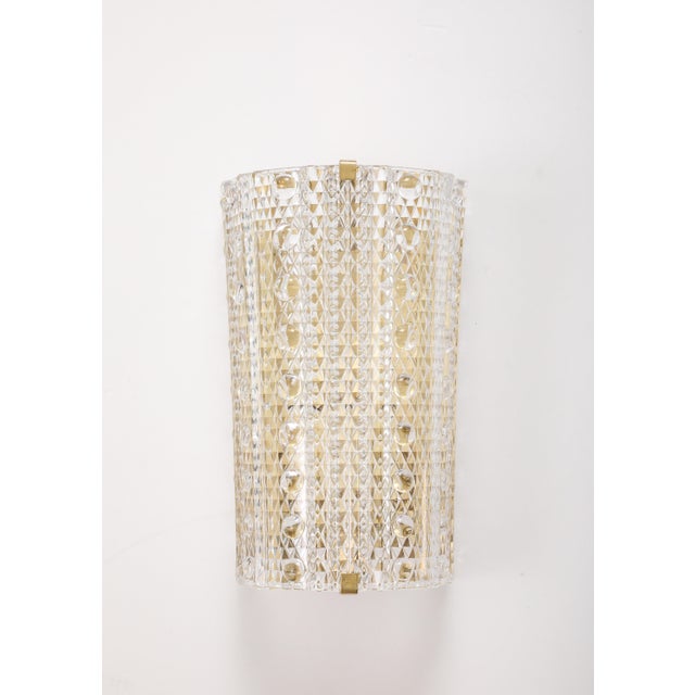 1960"s Large Demi Lune Sconces by Carl Fagerlund for Orrefors - a Pair For Sale - Image 10 of 12