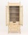 Hollywood Regency Vintage Distressed Faux Bamboo Armoire For Sale - Image 3 of 9