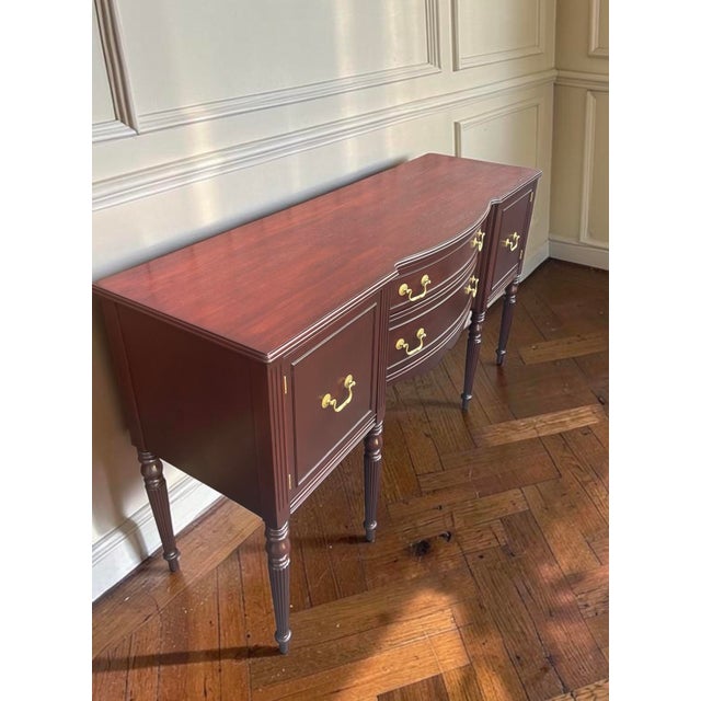 Hepplewhite Vintage Hepplewhite Federal Buffet For Sale - Image 3 of 10