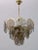Mid-Century Modern Mid-Century Modern Chandelier in Amber Glass and Brass from Vistosi, 1960s For Sale - Image 3 of 9