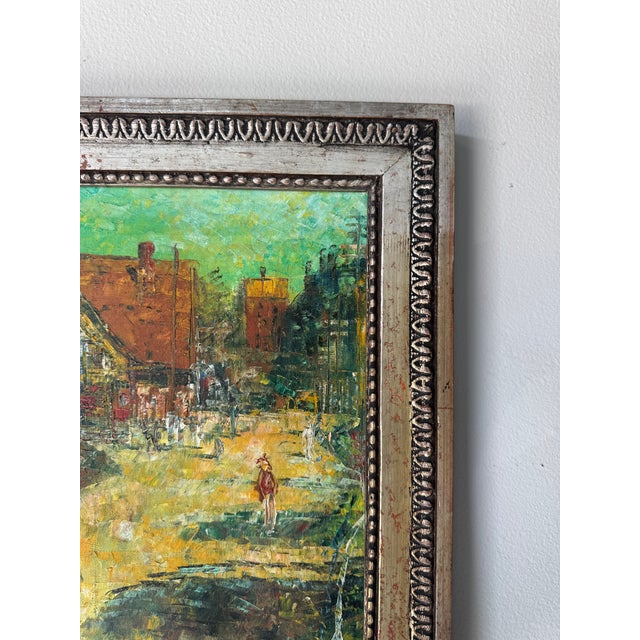 Vintage H. Hawick Impressionist Cityscape Oil on Canvas Painting, Framed For Sale In Miami - Image 6 of 11
