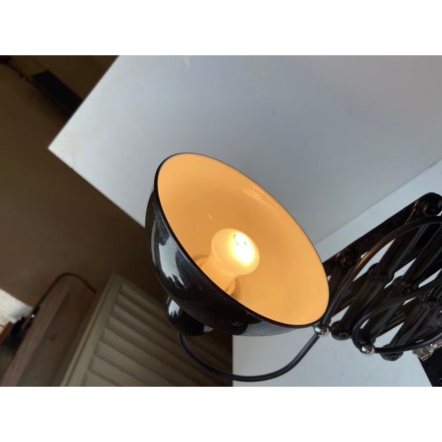 Bauhaus Black Articulated Scissor Wall Lamp, 1950s For Sale - Image 6 of 12