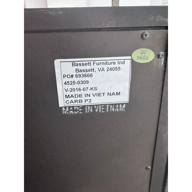 Bassett Furniture Bassett Furniture Wood + Metal Console Table For Sale - Image 4 of 12