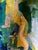 Original approx 11 x 13 painting on canvas backed by foam core Unsigned Overall size with mid century frame is...