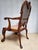 Chippendale Bergere Armchair in Carved Mahogany with Caned Backrest and Lion's Claw and Ball For Sale - Image 13 of 18