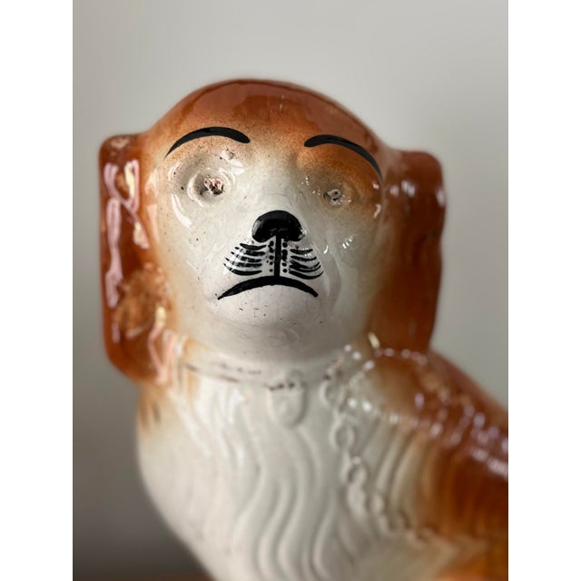 Early 1900s Staffordshire Spaniel Figurine by Sadler China, England For Sale - Image 11 of 11