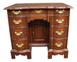Henkel Harris Thomas Jefferson Monticello Mahogany Blockfront Kneehole Desk
