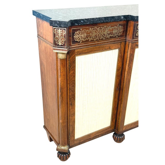 Regency Rosewood Breakfront Side Cabinet, 1815 For Sale - Image 10 of 18