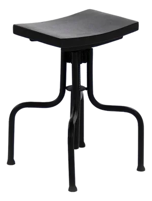 Evolution Crutch Stool - Black Wood Seat / Black Metal Frame