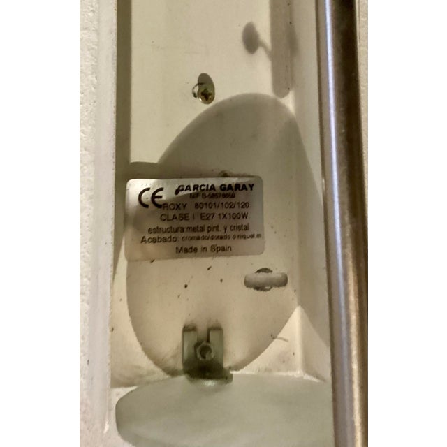 1980s Modern Wall Lamp by Garcia Garay, Spain, 1980s For Sale - Image 5 of 6