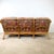 Vintage Palm Beach Style Rattan Sofa With Architectural Lattice Back For Sale - Image 17 of 18