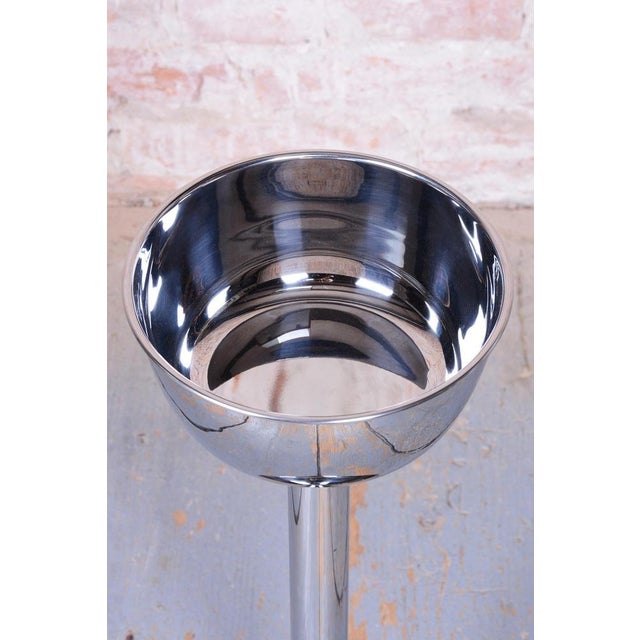 Bauhaus Pedestal in Metal, Czech, 1970s For Sale - Image 6 of 9