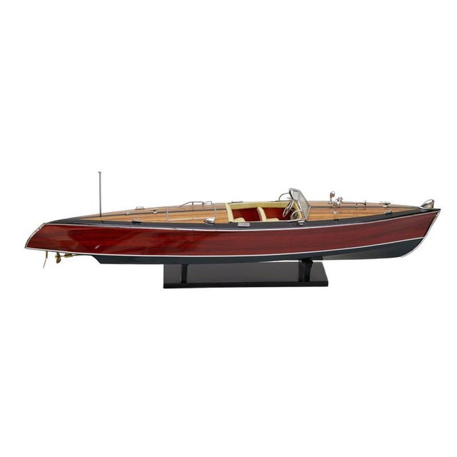 Wood Art Deco Motorboat Model, France, 1930s For Sale - Image 7 of 7