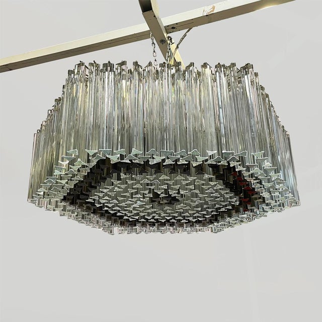 Mid-Century Modern Mid-Century Modern Italian Murano Glass Pendant Light by Paolo Venini, 1950s For Sale - Image 3 of 18