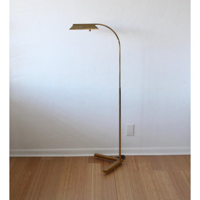 1970s Casella Postmodern Adjustable Brass Floor For Sale - Image 12 of 12