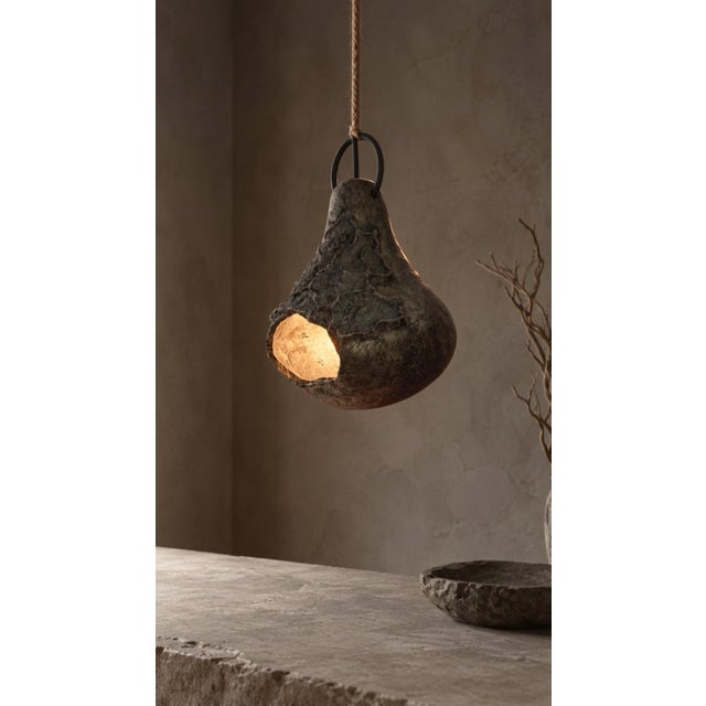 Ember Stone ,Sculptural Coral-Inspired Pendant Lamp For Sale - Image 4 of 5